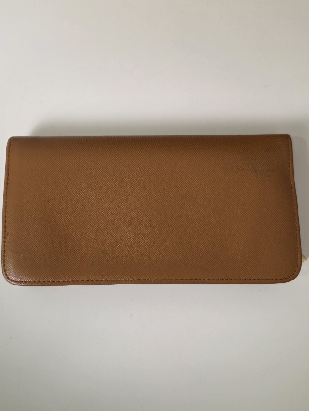 Tory Burch Saffiano Leather Continental Long Wallet / Clutch - Caramel Brown - Picture 3 of 16